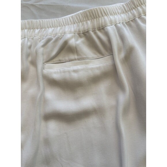 J. JILL White Pull On Crop Pants Size 3X Wide Leg Elastic Waist Trousers NWT - Picture 7 of 13